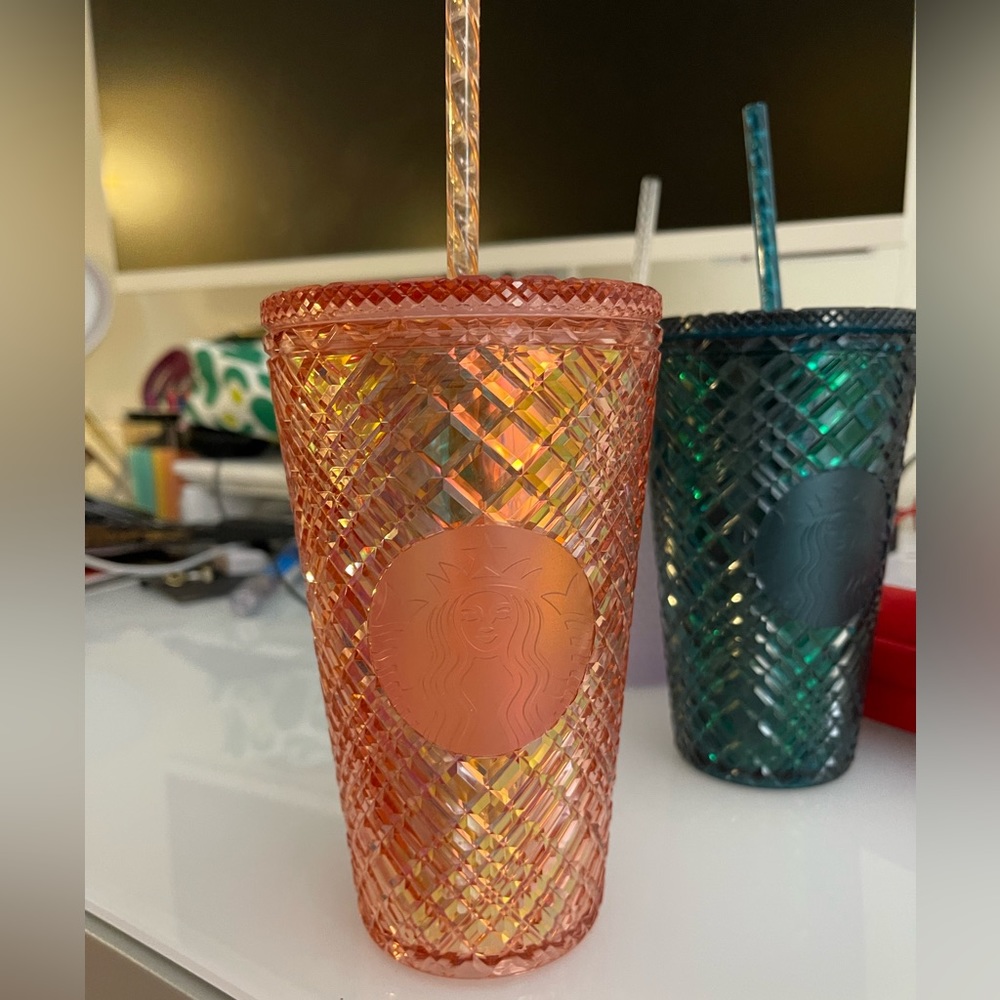 Orange Starbucks Tumbler